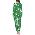 thumbnail image 3 of SCRAWLGOD Frog Candy Cane Pjs Sets for Women Long Sleeve and Pants Pajama Set with Pockets Size XL Crewneck Christmas Pajamas for Women Soft 2 Piece Lounge Set, 3 of 6