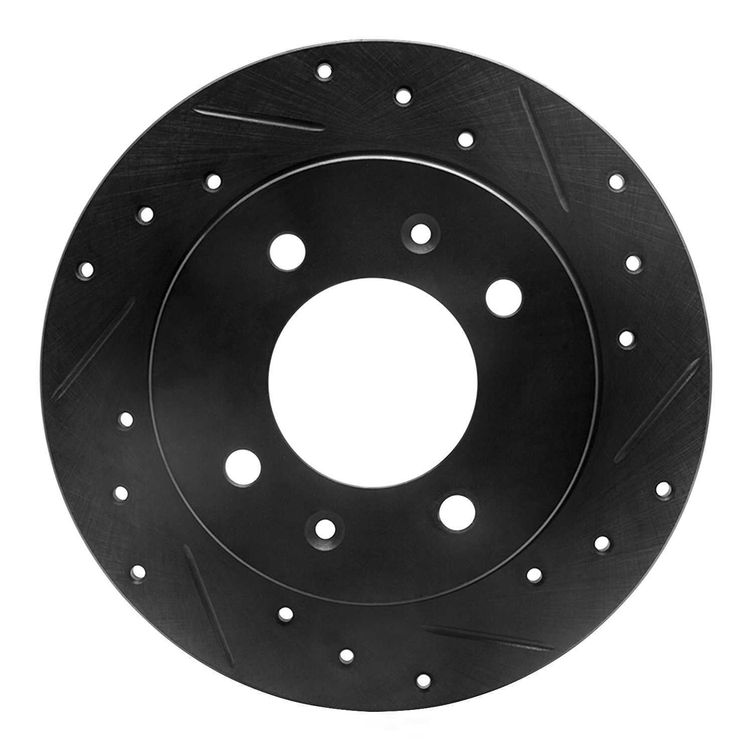 Dynamic Friction Company 633-03010R DFC Brake Rotor - Drilled And Slotted - Black