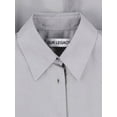 thumbnail image 3 of Our Legacy Grey Flux Asymmetrical Hem Tencel Shirt (Women's), 3 of 3