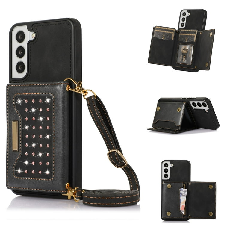 Wallet with detachable shoulder clearance strap