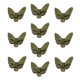 thumbnail image 1 of Manijas de Muebles Mariposa DIY, Manija de pequeña sala, Manija de Cajón, Perilla de Muebles - verde, 1 of 7