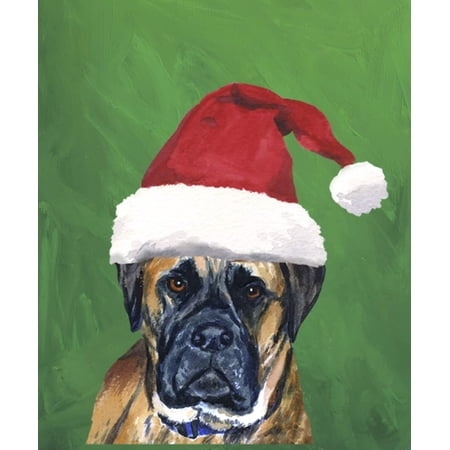 Bull Mastiff - Barbara Van Vliet Christmas Garden Flag