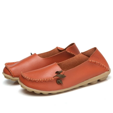 TOWED22 Womens Flats Women s Comfortable Pointed Toe Flats Shoes Dress Wedding Work Business Dancing Ballet Flats for Women Lady Bride Orange