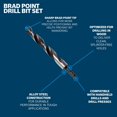thumbnail image 2 of Juego de brocas Bosch BP14616 Brad Point de 5 piezas para madera, 2 of 7