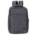 thumbnail image 2 of Mochila de viaje ligera y de gran capacidad para ordenadores portátiles: mochila impermeable de polietileno de color gris oscuro, 2 of 8