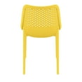 thumbnail image 5 of Luxury Commercial Living 32.25" Yellow Stackable Outdoor Patio Dining Chair, 5 of 8
