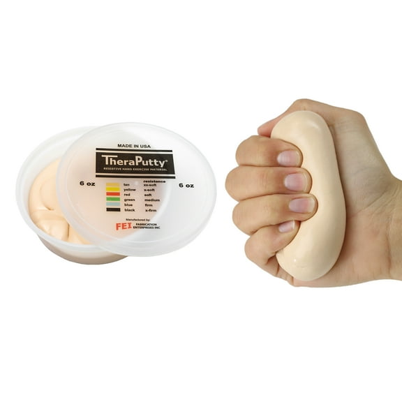 CanDo TheraPutty Standard Hand Exercise Putty For Rehabilitation, Exercises, Hand Therapy, Occupational Therapy, Hand Strengthening, Improve Motor Skills, Stress Relief