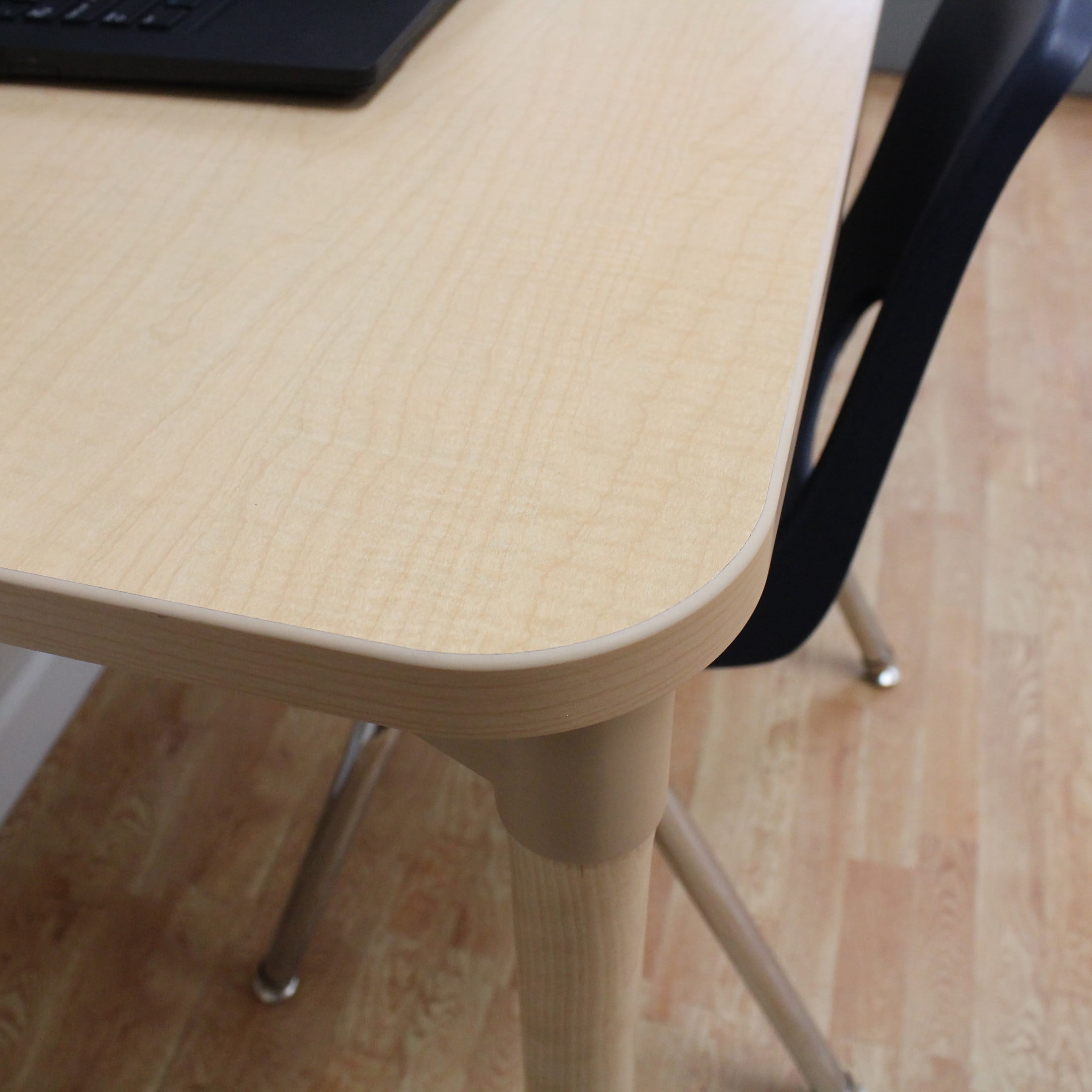 Factory Direct Partners Rectangle Kids All-Purpose Activity Table with 22" Wood Legs, Maple, 24" x 48"