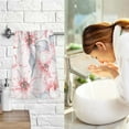 thumbnail image 7 of Pink Floral Cotton Face Towels Absorbent Hand Towel Soft Bathroom Towel for Kitchen Hotel Decoration, 7 of 7