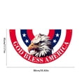 thumbnail image 3 of PATLOLLAV Patriotic American Fan Flag Independence Day Decorative Fan-Shaped Flag, Polyester Printed Hanging Flag for Holiday Parties, Garden Layouts & Patriotic Displays, 3 of 6