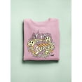 thumbnail image 3 of Superhero Fun Starry-Eyed Trendy Graphic Symbol Women's Sweatshirt, 3 of 4
