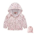 thumbnail image 1 of LOVZFMLL Vestes pour Filles Veste Imprimée Mignonne à Capuche pour Garçons et Filles 6-7 Ans, 1 of 8