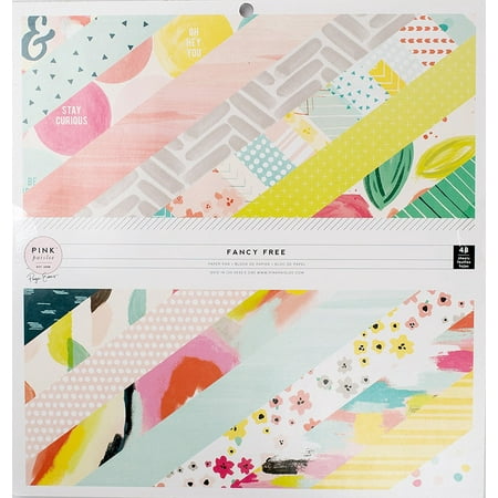 American Crafts Pink Paislee Fancy Free Collection 12X12 Paper Pad