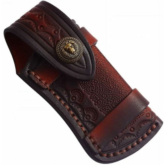 Funda de cuero para cuchillo, funda para cuchillo, funda para cuchillo, funda de cuero para navaja de bolsillo, funda para navaja plegable