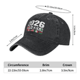 thumbnail image 3 of VLOOCKLW Trendy Embroidered Baseball Cap , Breathable Cotton Adjustable Hat, Various Patterns for Casual Daily Outfits Embroidered Baseball Cap for Men Women, 3 of 5