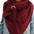 thumbnail image 1 of Opolski Foulard Châle Multi-Usage pour Femmes Automne Hiver Couleur Unie Col Doux, 1 of 7
