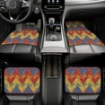 thumbnail image 6 of ZICANCN Waterproof Car Floor Mats Full Set, South American Circle Fabric Stripes Automotive Carpet Mats for Vehicle Trucks Suv Jeep, 4 Pieces, 6 of 6