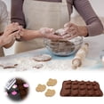 thumbnail image 6 of Silicone Heart Chocolate Mold, 15-Cavity Dimpled Heart Shape Chocolate Mold, Chocolate Molds, Candy Molds for Valentine, Party, Wedding, Jelly, Heart Shaped Ice, 6 of 6