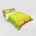 thumbnail image 2 of Ambesonne Grunge Bedding Set 4 Pcs, Business Life Hands, Queen, Yellow Green, 2 of 2