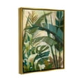 thumbnail image 3 of Tropical Jungle Plant Leaves Botanical & Floral Graphic Art Metallic Gold Framed Art Print Wall Art, 3 of 6
