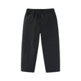 thumbnail image 2 of Boys' School Uniform Twill Pants, Flat Front & Comfortable Waistband with Pockets 4-15 Years Black 10-11Y, 2 of 5