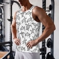 thumbnail image 5 of Pofeuu Hand Drawn Turtle Print Men's Workout Tank Tops Sleeveless Muscle Gym Shirt Quick Dry-X-Large, 5 of 7