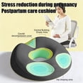 thumbnail image 4 of Seat Cushion Double Layer Elastic Pressure Relief Tailbone Support Pad for Office Chair Car Seat Long Sitting Breathable Fabric Contoured, 4 of 6