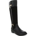 thumbnail image 1 of Karen Scott Womens Deliee 2 Faux Leather Riding Boots Black 7 Medium (B,M), 1 of 3