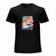 thumbnail image 1 of Sunrise Retro Car Graphic Design Short Sleeve Colorful Sky Summer Beach T-shirt Tee Trendy Slim Fit Top, 1 of 4
