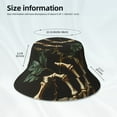 thumbnail image 3 of Sikiie Skeleton Hand Rose Butterfly Reflective Double-Sided Bucket Hat, Sun Hat, for Gardening, Beaching, Camping, Hiking, Fishing, 3 of 6