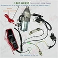 Electric Start Kit FlyWheel Stater Motor Key Switch Box Charging Coil