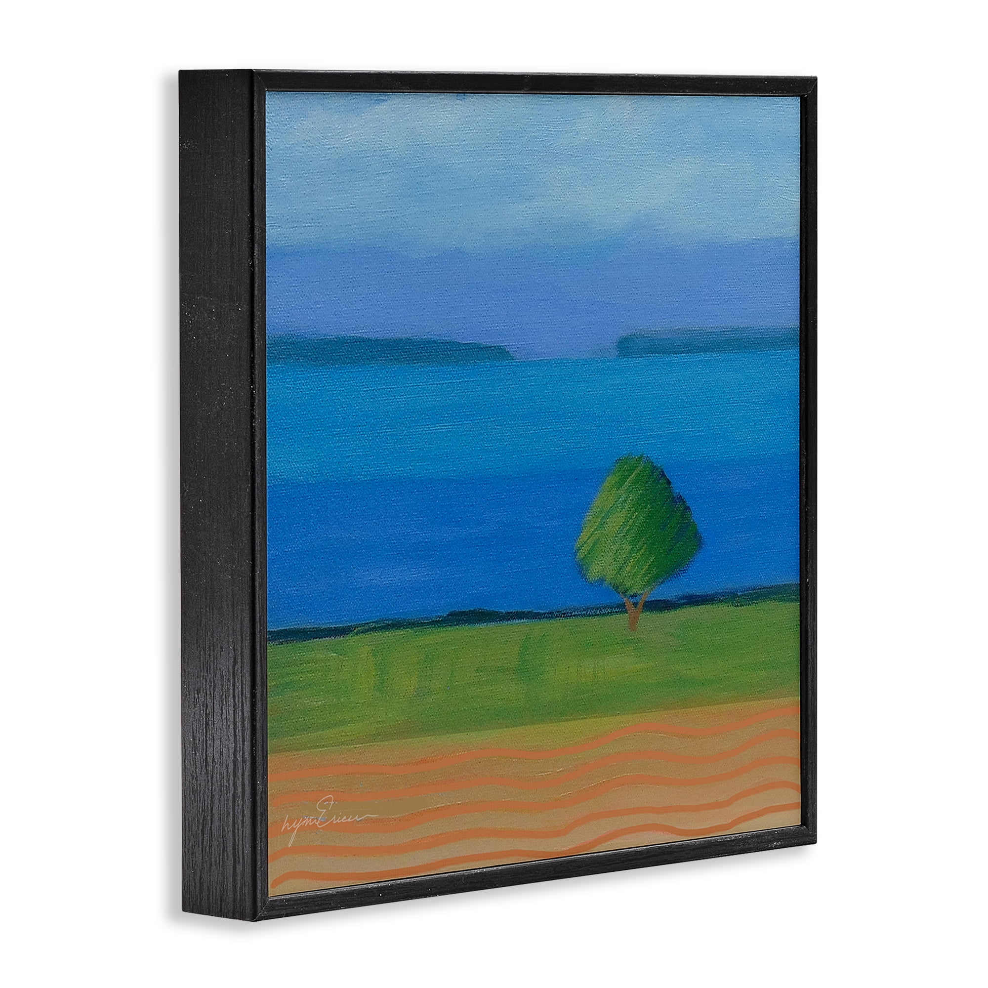 Stupell Industries Lone Tree at Spring Cove Black Framed Giclee Art, design by Lynn Ericson Fine Art