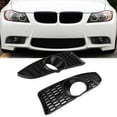 thumbnail image 4 of Fog Light Cover, Black 2pcs Fog Lamp Grille  For Replacement For E90 E92 E93 For Automobile Modification, 4 of 8