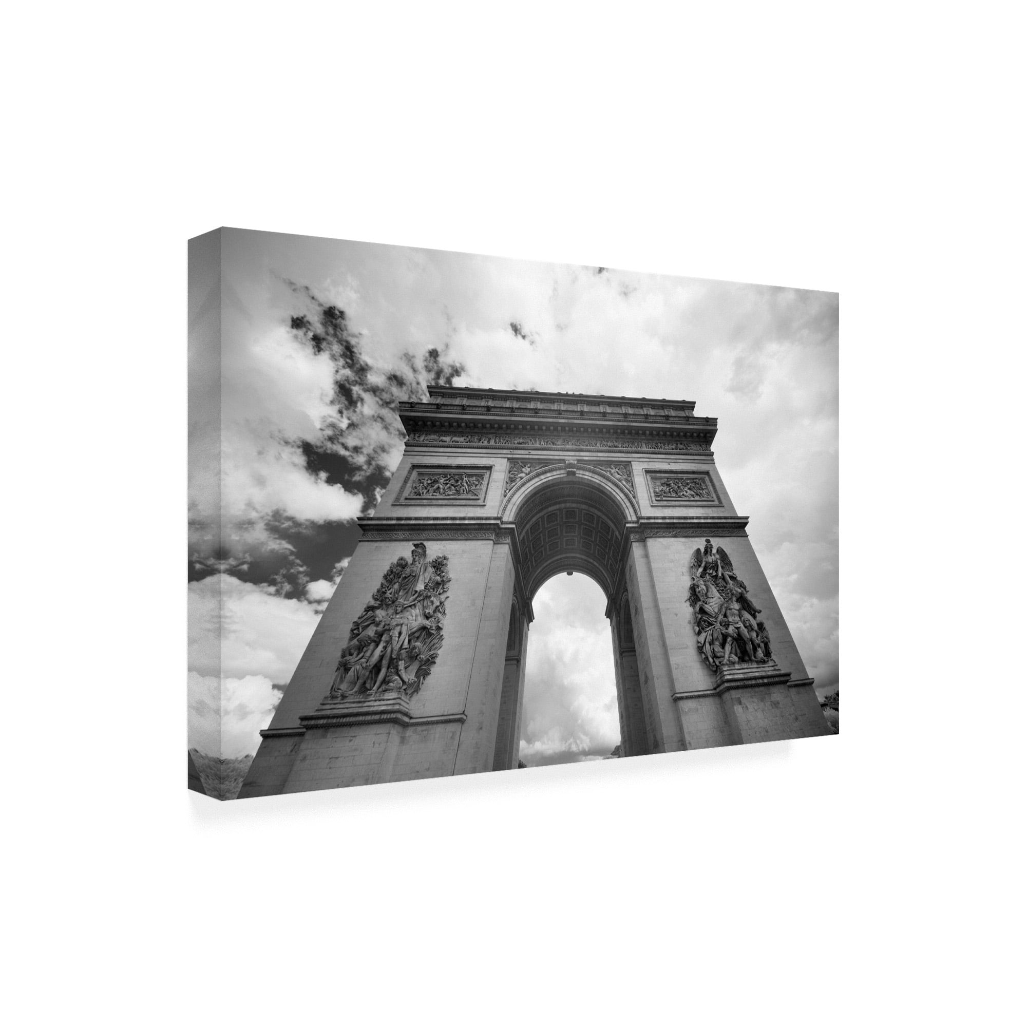 Trademark Fine Art 'Arc De Triomphe Paris France Monotint' Canvas Art by Monte Nagler
