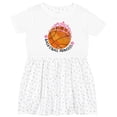 thumbnail image 3 of Inktastic Basketball Princess- Tiara Girls Toddler Dress, 3 of 5