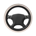 thumbnail image 3 of Elastic Steering Wheel Cover, White Goose Stretch Thickening Car Steering Wheel Cover Women Men, Steering Wheel Protector Universal 15 in, 3 of 7