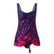 thumbnail image 3 of Gibobby Conjunto de Bañador Sexy Traje de baño dividido para mujer Tankini conservador Camiseta sin mangas de dos piezas Estampado de lunares(Marina,XL), 3 of 5