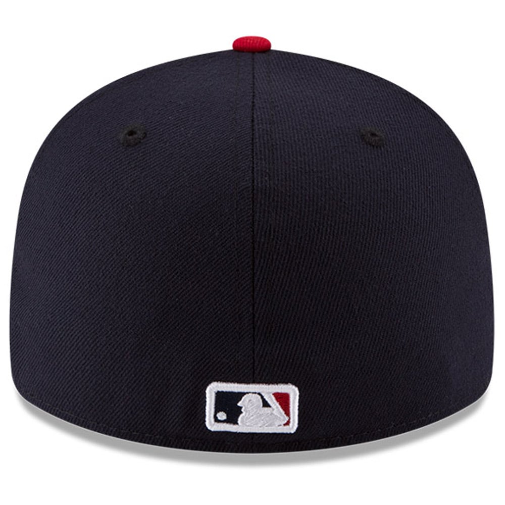 Men's New Era Navy/Red Atlanta Braves Home Authentic Collection On-Field Low Profile 59FIFTY Fitted Hat