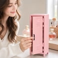 thumbnail image 5 of Mini Locker,Metal Small Locker for Desktop, Pink| Desktop Organizer Box For Makeup Office Supplies Small Items, 10.8 x 4.5 x 4.5 inch, 5 of 5