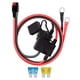 thumbnail image 5 of Portafusibles doble positivo 10AWG cable con fusibles adicionales 15A 20A 60cm de largo, 5 of 9