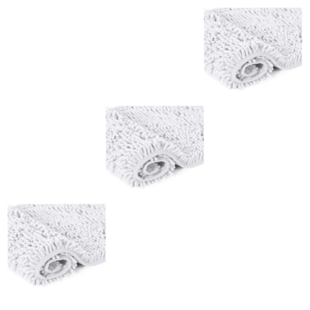 Ounissouiy Alfombrilla de chenilla con buena sensación de pisada para no dañar el suelo, absorción segura, textura , alfombrilla blanca de Type1 NO1