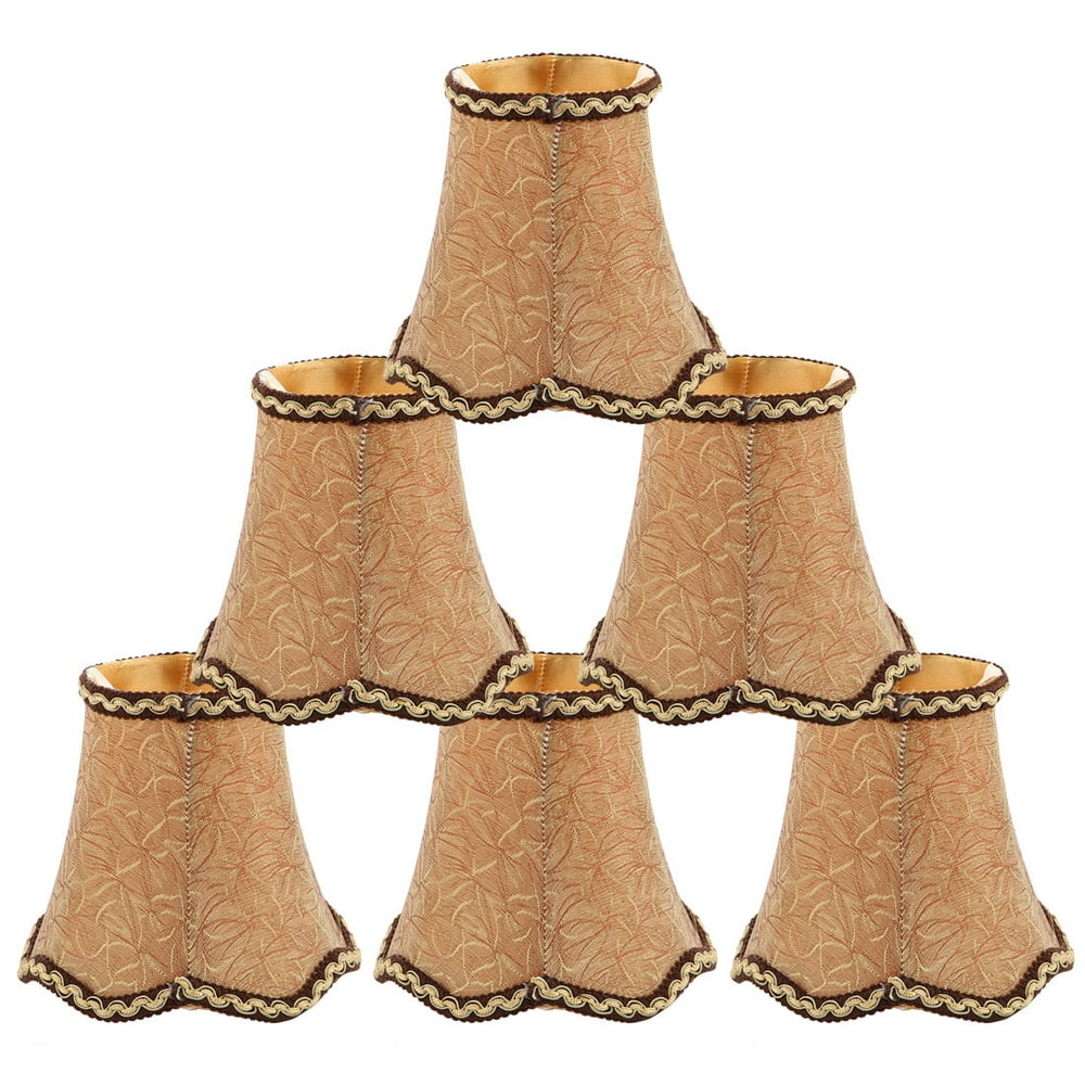 Wall Ceiling Clip on Lamp Shades Light Cover Gold Tone 3x5.3x4.7Inch