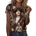 thumbnail image 3 of Walking Dead Womens T-shirts Crewneck Shirts Blouse Short Sleeve Tee Shirts Girls Tops S, 3 of 8