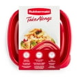 thumbnail image 2 of Rubbermaid TakeAlongs 5.2-Cup Deep Squares Food Storage Containers, 4-Pack, Chili, Ideal Use for Meal Prep and Batch Cooking, 2 of 8