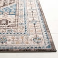 thumbnail image 3 of SAFAVIEH Cornelia Rose Medallion Area Rug, Blue/Charcoal, 6'7" x 6'7" Square, 3 of 8