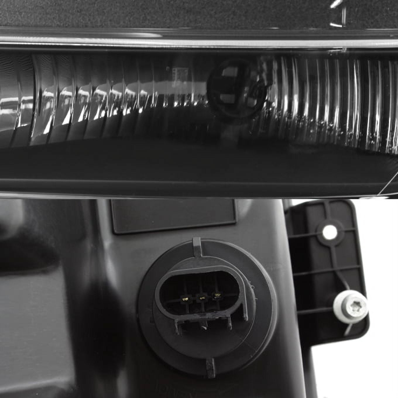 AKKON - For 2007 2008 2009 2010 2011 Dodge Nitro Black Headlights Headlamps Left & Right Side Assembly