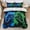 Blue Green, variant on NTBED Gaming Bedding Set for Boys, 3D Game Controller Design with Lightning Background, Twin Gamer Bed Set, 3 Pieces Polyester Fiber Comforter Set Suitable for All Seasons(Red Blue)