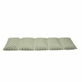 thumbnail image 2 of Modern Floor Pillow Lounger Cover, Floral Flowers Geometrical Abstract Funky Swirls Contemporary Image, Nap Mat Printed Fabric Case for 5 Pillows, 88" x 36", Pale Green White, by Ambesonne, 2 of 5