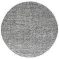 thumbnail image 2 of Safavieh Abstract Delia Distressed Wool Area Rug, Black/Ivory, 10' x 10' Round, 2 of 11