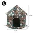 thumbnail image 3 of SENNAUX Outdoor Cat House Kitty Shelter Tent for Feral Cats Small Dogs, 3 of 7